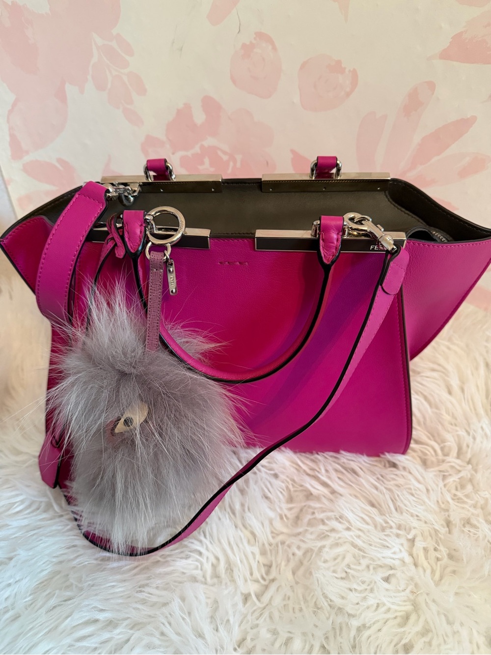 Fendi Women’s Shoulder Bag with Fendi Charm